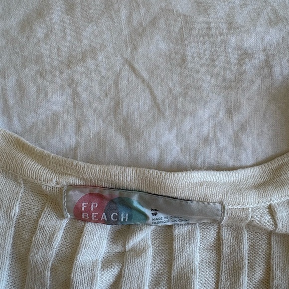 Free People Cream Ribbed Set - Picture 6 of 6